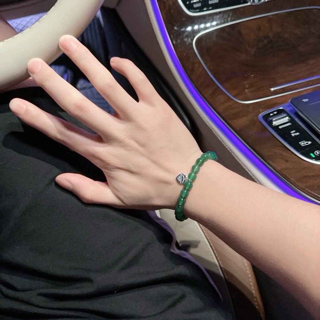 Tiffany & Co. Green Bead Bracelet